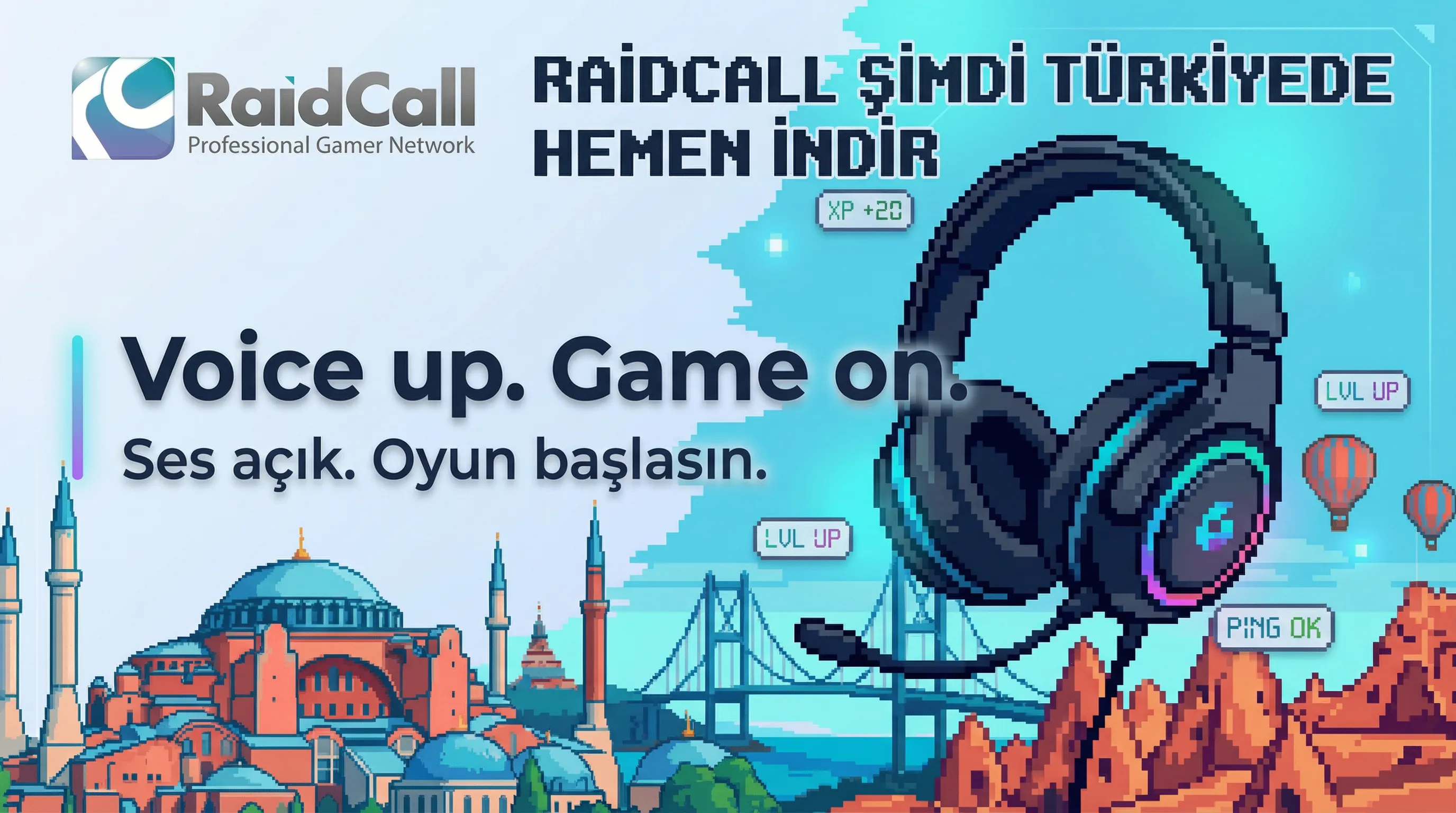 Voice up. Game on.